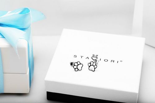 srebrne kolczyki staviori na Arena.pl