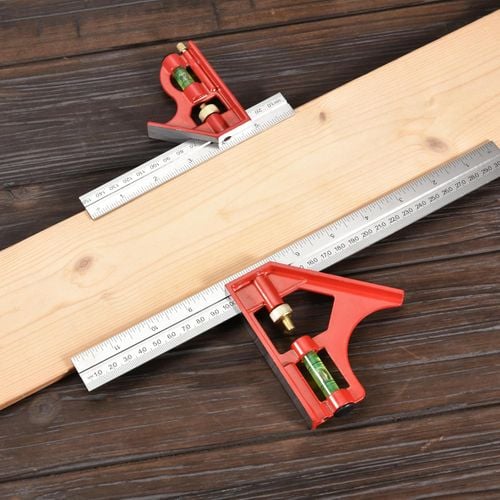 Zestaw Kątowników Stolarskich 30 cm i 15 cm Stalowe Srebrne 2 Sztuki na Arena.pl