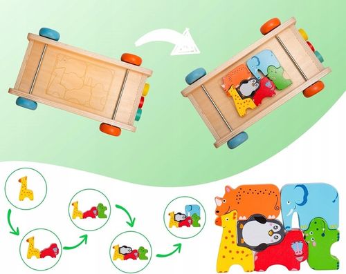 MONTESSORI SORTER KLOCKÓW ZŁAP ROBACZKA AUTO UKŁADANKA MARCHEWKI I ROBACZKI na Arena.pl