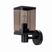 KINKIET LED IP44 60W CZARNY ALUMINIUM STAL 220V E27