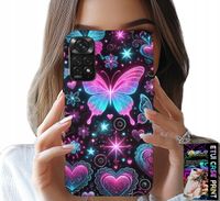 ETUI DO XIAOMI NOTE 11 / 11S - KOLOROWY MOTYLEK SERCE MODNE WZORY CASE