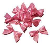 Naszywka Aplikacja Kokarda jasna różowa 10 szt.