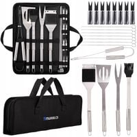 AKCESORIA DO GRILLA PRZYBORY DO GRILLOWANIA SZTUĆCE KOMPLET ZESTAW 20W1