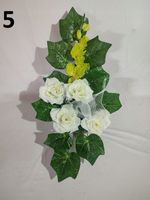 Stroik kwiaty kompozycja sztuczna grób doniczka