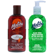 Malibu Olejek Do Opalania Z Marchewką200ml + Aloe Żel Po Opalaniu