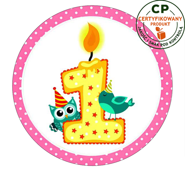 Opłatek na tort - na Roczek zdjęcie 1