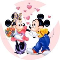 Opłatek na tort Urodziny Myszka Miki Mini Myszki