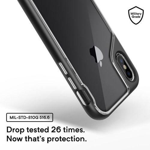 Caseology Skyfall Case - Etui iPhone Xs / X (Black) na Arena.pl