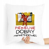 Prezent Poduszka Dla Margetingowca Marketing Z Nadrukiem Ze Zdjęciem