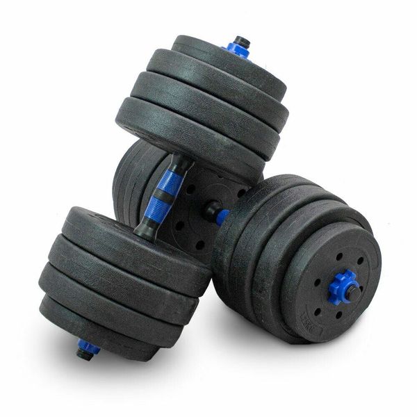 18214 Zestaw Hantli 2w1 SZTANGA + ciężarki 40kg na Trening Siłowy Nowe zdjęcie 5