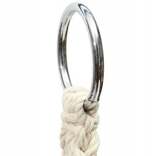 Huśtawka wisząca pleciona BOHO Szary + Poduszka na Arena.pl