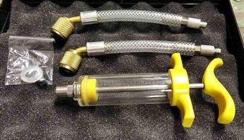 Dozownik do oleju, barwnika UV+adaptery 1/4 i 5/16 do klimatyzacji, 20ml na Arena.pl