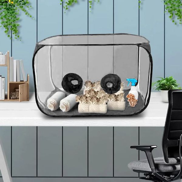 Namiot POJEMNIK do DOMOWEJ UPRAWY GRZYBÓW Składany MOBILNY Przenośny XL zdjęcie 6