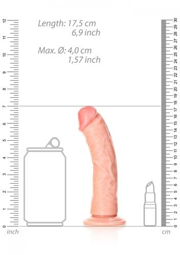 curved realistic dildo with suction cup   6/ 15,5 cm na Arena.pl