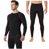 Męska Bielizna Odzież Termoaktywna Termiczna Zimowa Bluzka + Spodnie