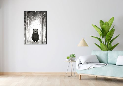 Plakat 61x90,5cm Ciekawski Miś na Arena.pl