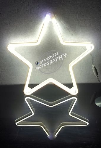 OZDOBA ŚWIĄTECZNA GWIAZDA NEON LED okno ZIMNO BIAŁA WEWNĘTRZNA ZEWNĘTRZNA na Arena.pl