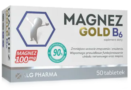 Alg Pharma Magnez Gold B6 50 tabletek na Arena.pl
