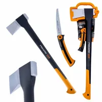 Siekiera rozłupująca do łupania FISKARS X25 XL + PIŁA ręczna do gałęzi