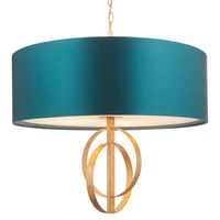 Lampa wisząca nad stół L&-195219 Light& na łańcuchu morska złota