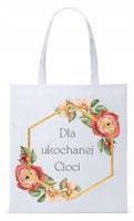 Dla Cioci Cioteczki Torba Eco Biała Shopper Z Nadrukiem Ze Zdjęciem