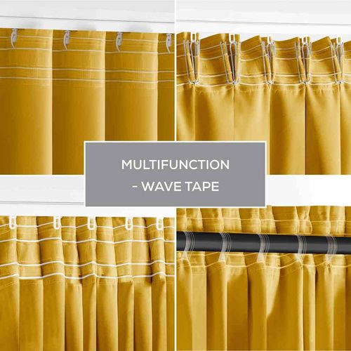 CURT/AH/BLACKOUT/PLEAT/MUSTARD/140X245/1PC na Arena.pl
