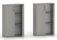 Regał komoda biurowa Pola 2D 110 x 80 cm Szary Arktyczny