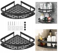 Półka Łazienkowa Narożna Wisząca Pod Prysznic Zestaw 2szt.