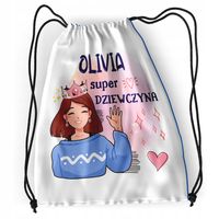 Plecak Sportowy Szkolny Dla Olivii Córki Dziecka Z Nadrukiem Ze Zdjęciem