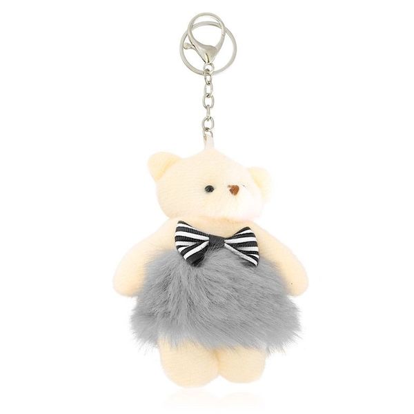 Brelok Miś w szarej spódniczce zdjęcie 1