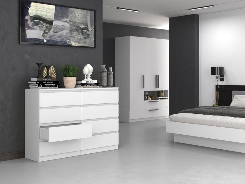 KOMODA MALWA M8 140 - BIEL zdjęcie 8