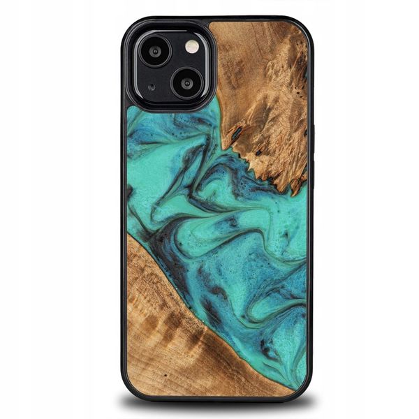 Etui Bewood Unique do iPhone 13 - Turquoise zdjęcie 1