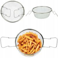 WKŁAD KOSZYK SITKO DO SMAŻENIA FRYTEK GOTOWANIA NA PARZE STAL NIERDZEWNA