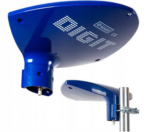 ANTENA NAZIEMNA DIGIT BIERNA DVB-T/T2 PASYWNA TELMOR NIEBIESKA na Arena.pl