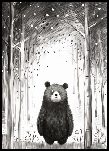 Plakat 50x70cm Ciekawski Miś na Arena.pl