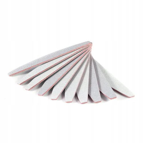 PILNIK DO PAZNOKCI 100/180 ŁÓDKA PÓŁKSIĘŻYC ZEBRA ZESTAW 100 SZT DWUSTRONNY na Arena.pl