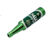 Fajka Metalowa w Kształcie Butelki Piwa Mała Mini Lufka Fifka Zielona