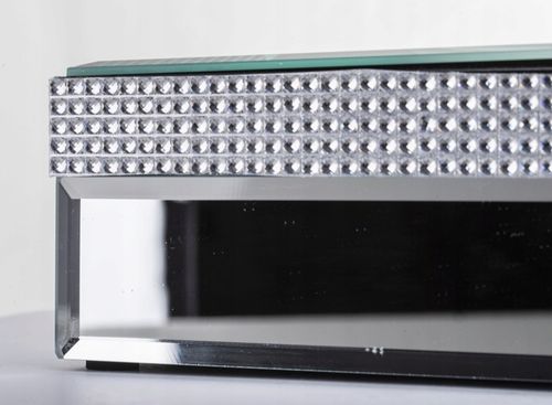 LUSTRZANY POJEMNIK PUDEŁKO NA CHUSTECZKI HIGIENICZNE GLAMOUR PREZENT ŚLUB na Arena.pl