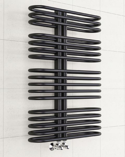GRZEJNIK ŁAZIENKOWY NEO 1350x550 CZARNY MAT zdjęcie 4