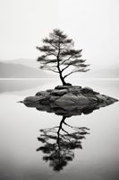 Plakat 40x60cm Samotne Drzewo