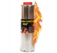FARBA LAKIER ŻAROODPORNA DO KOMINKÓW 1L TRWAŁA GRAFIT