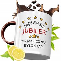 Kubek Bordowy Dla Jubilera Na Urodziny Prezent Z Nadrukiem Ze Zdjęciem