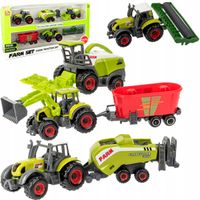 Ciągnik Traktor Maszyny rolnicze Zestaw Farmera Kombajn