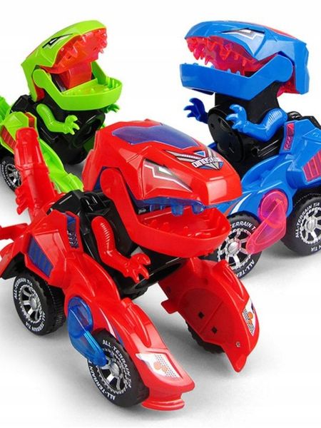 AUTO ROBOT DINOZAUR TRANSFORMUJĄCE AUTKO BOT 2w1 zdjęcie 12