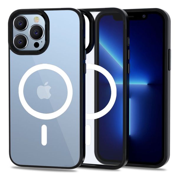 TECH-PROTECT MAGMAT MAGSAFE IPHONE 13 PRO CLEAR/BLACK zdjęcie 1