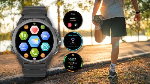 Wytrzymały Hammer Smartwatch 2 wodoodporny GPS SOS Duża bateria na Arena.pl