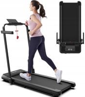 Bieżnia Elektryczna Składana na Płasko 15 km/h Nachylenie Bluetooth