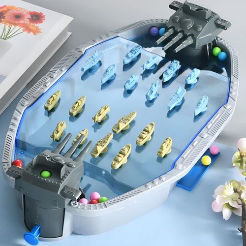 WOOPIE Gra Zręcznościowa "Bitwa Morska" Statki 3D Wyrzutnia Kulek na Arena.pl