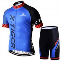 Strój Rowerowy Komplet Kolarski Spodenki Żelowe Koszulka X-Tiger Męski S