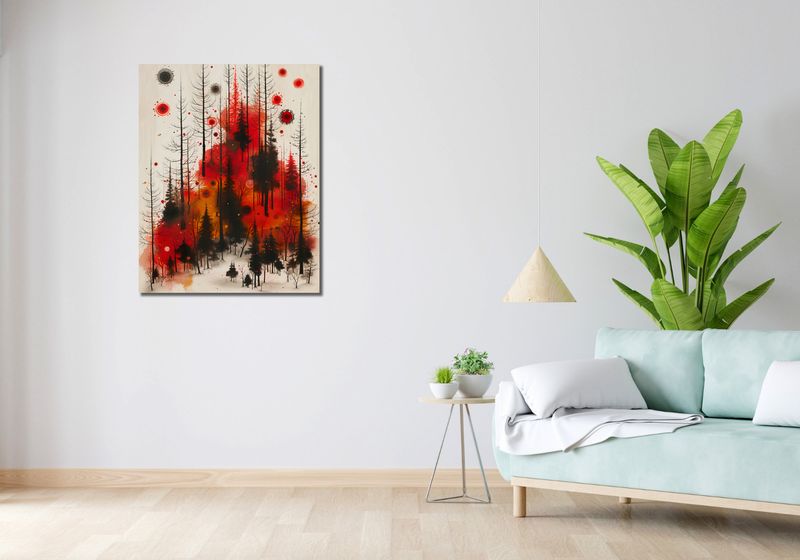 Obraz 70x90cm Światło w Mroku zdjęcie 2